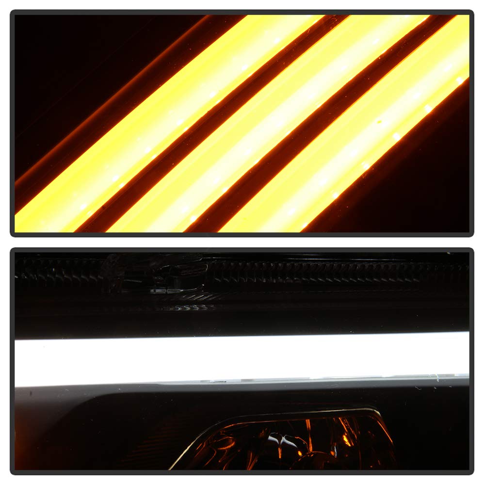 Ford Fusion 2010-2012 LED DRL Headlights - Black/Clear Lens - High Visibility Daytime Running Lights for Enhanced Safety & Style - Perfect for Night Driving & Car Customization