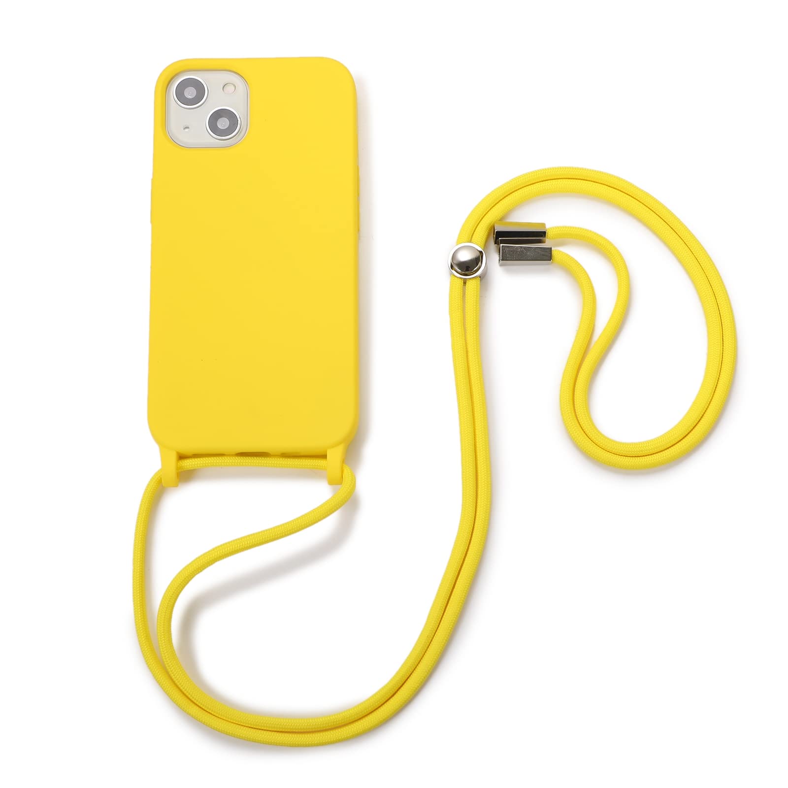 Elastic Silicone Crossbody Lanyard Phone Case for iPhone 13 - Secure Hands-Free Carrying for Travel, Work, and Outdoor Activities