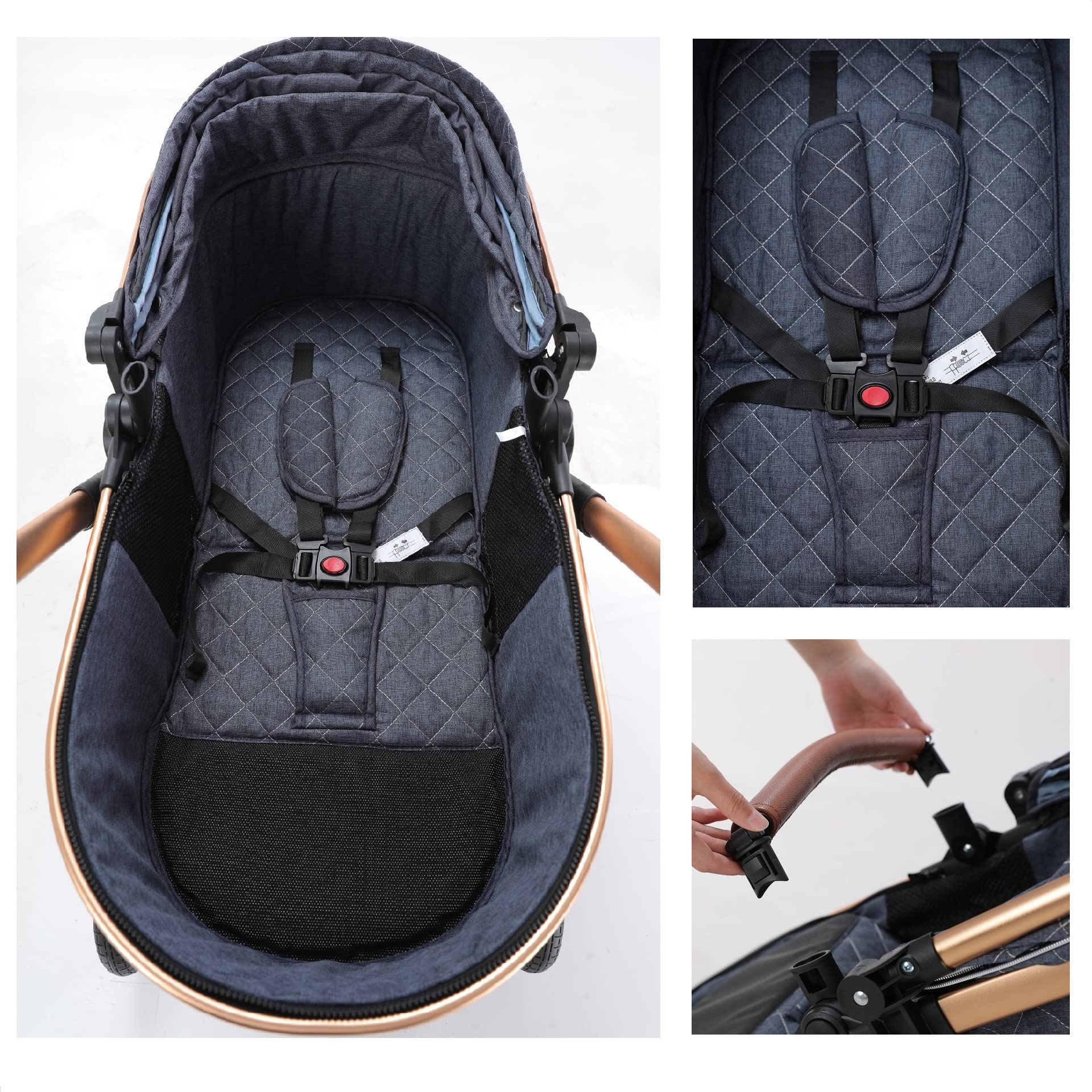2 in 1 Lightweight Travel Stroller for Baby & Toddler | Portable Quick-Fold Aluminum Frame Stroller with Rain Cover & Mosquito Net | Perfect for Air Travel, Shopping & Outdoor Adventures