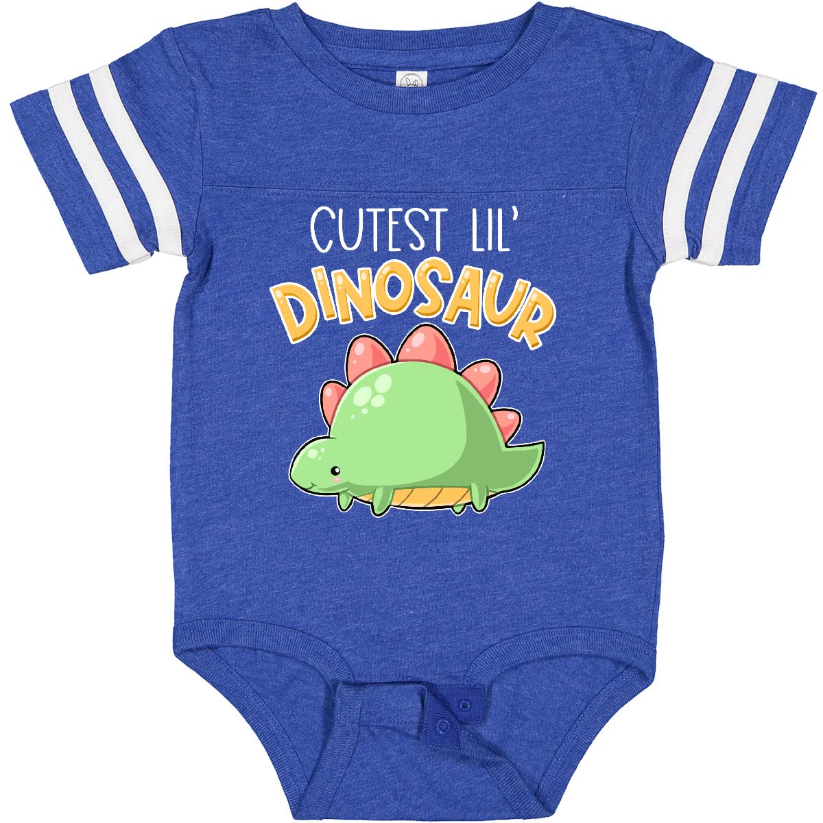 Inktastic Adorable Dinosaur Baby Bodysuit - Cute Stegosaurus Print Onesie for Infants & Toddlers - Perfect for Playtime, Daycare & Family Photos