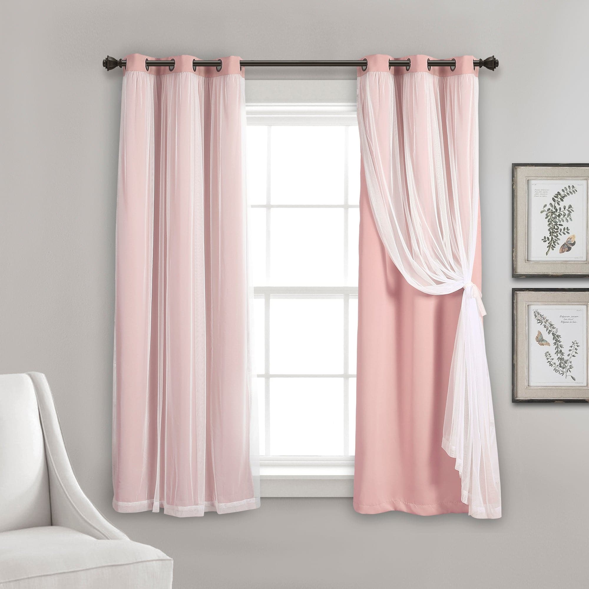 Blackout Curtains with Grommet Top & Insulated Lining - Thermal Sheer Window Panels for Bedroom, Living Room & Home Office - Energy Efficient & Noise Reducing