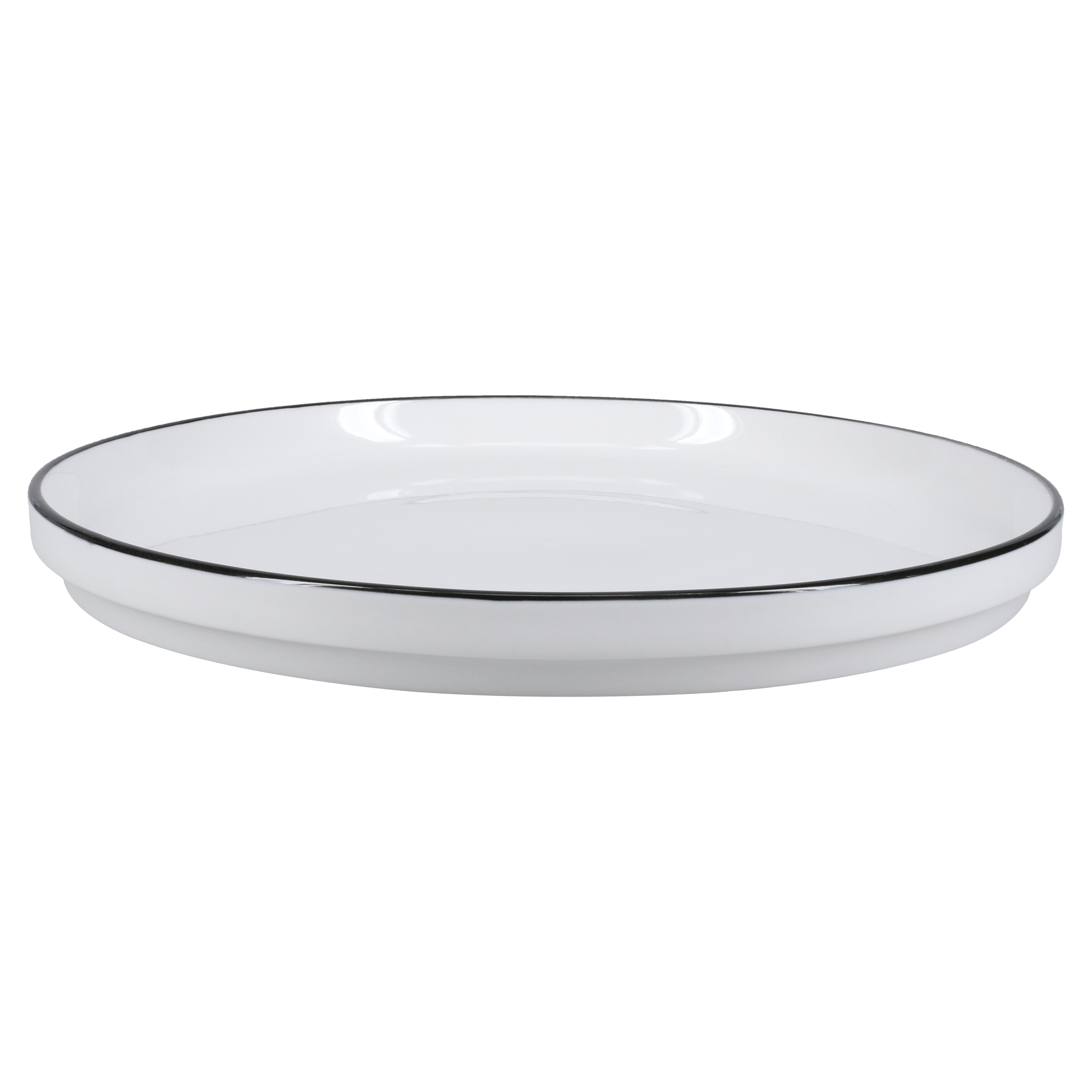 BIA Silhouette Stackable Dinner Plates Set of 10 - Elegant Porcelain Dishes for Everyday Dining, Parties & Entertaining