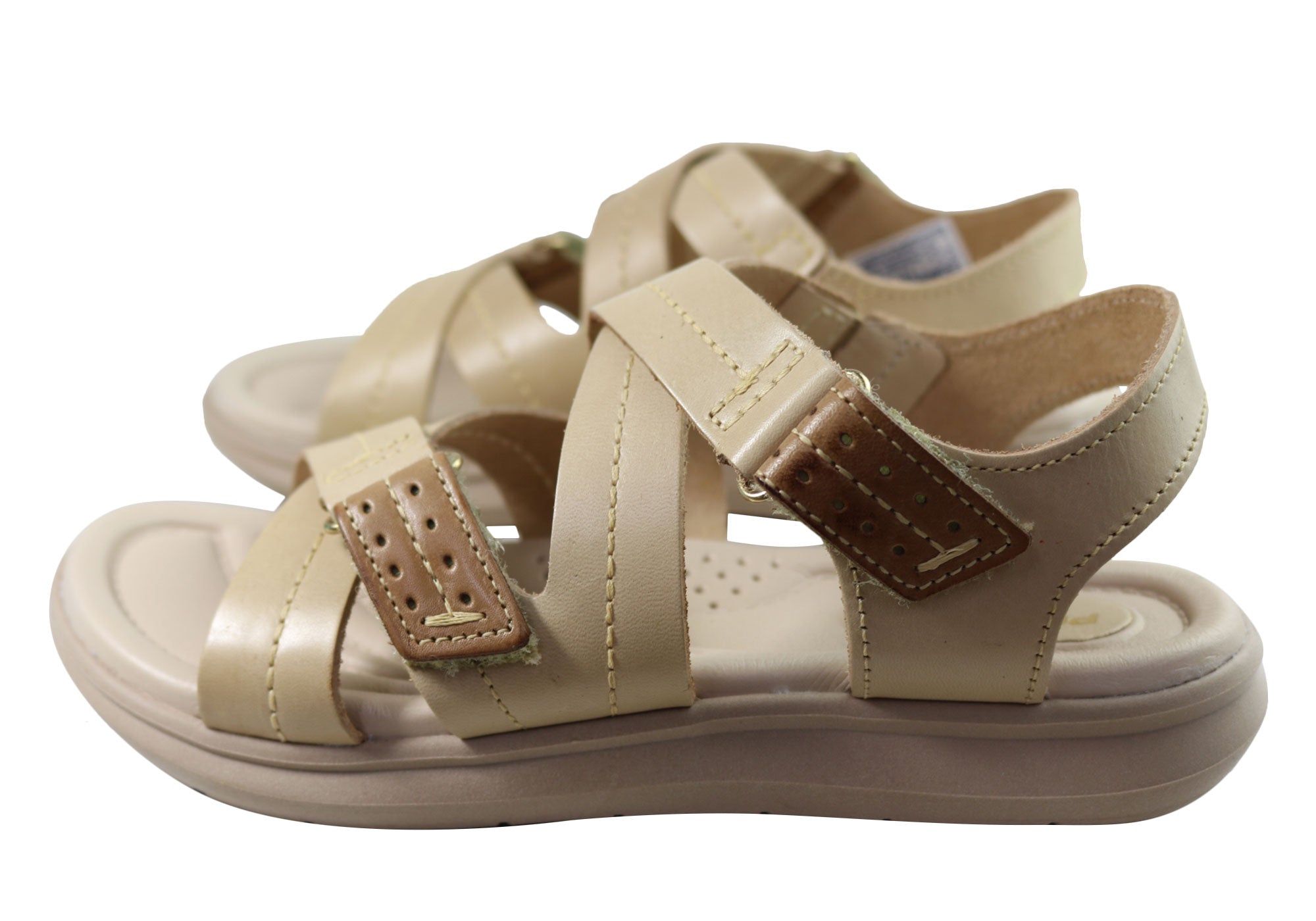 Pegada Sien Women's Comfortable Leather Sandals - Handmade in Brazil - Perfect for Summer, Beach & Casual Outings