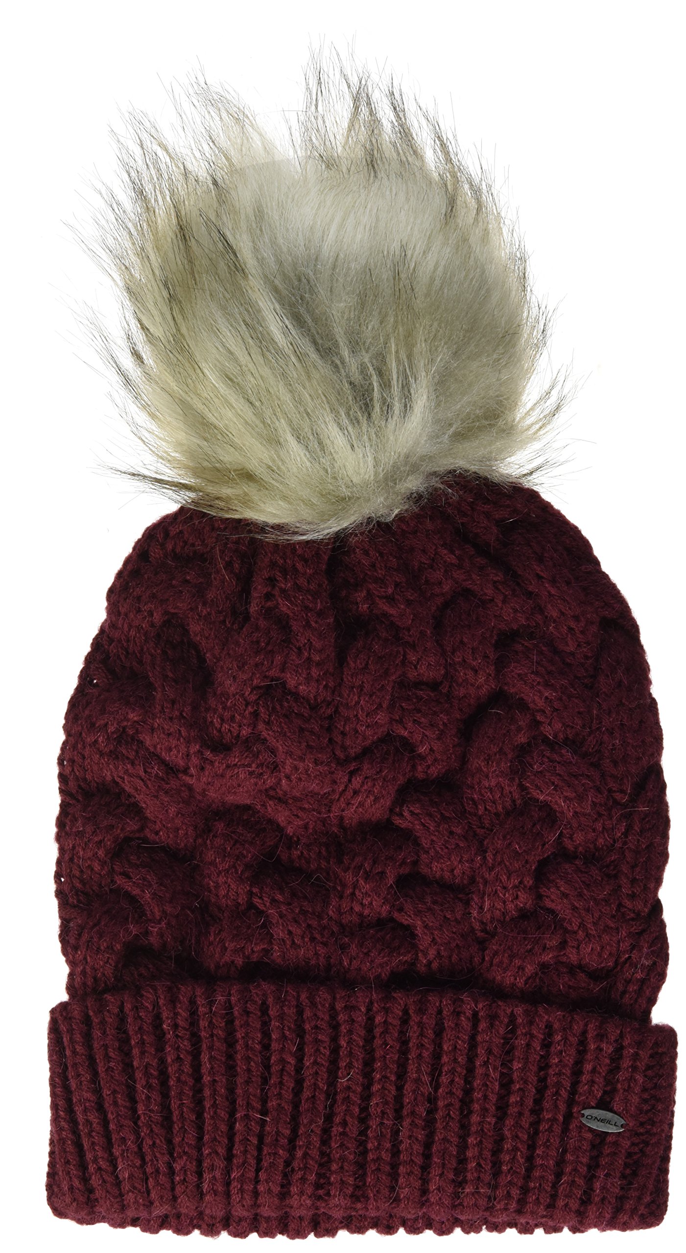 O'NEILL Nora Beanie for Women - Soft Winter Knit Hat in Current Red - Perfect for Skiing, Snowboarding & Cold Weather Activities