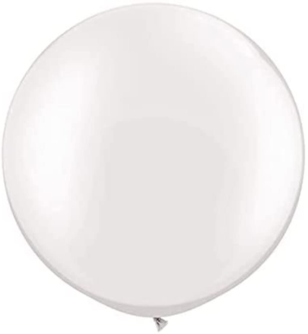 Premium 36 Inch Pearl White Latex Balloons (Pack of 3) - Jumbo Party Balloons for Birthdays, Weddings, Baby Showers & Events - Indoor/Outdoor Decorations - Made in USA - Perfect for Centerpieces, Photo Backdrops & Ceiling Decor