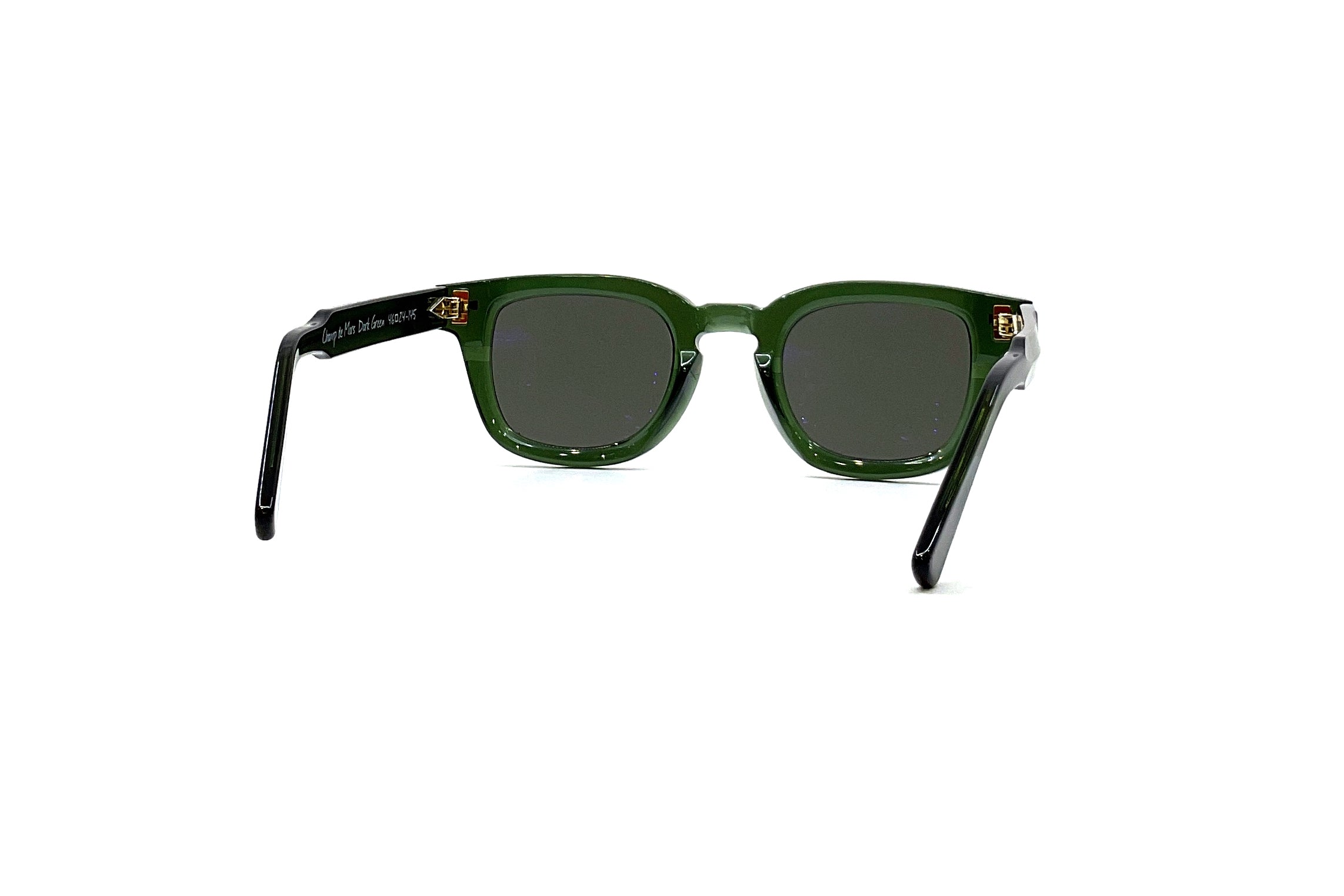Ahlem Champ de Mars Sunglasses - Dark Green Polarized Lenses for UV Protection & Fashion | Perfect for Outdoor Activities, Travel & Driving