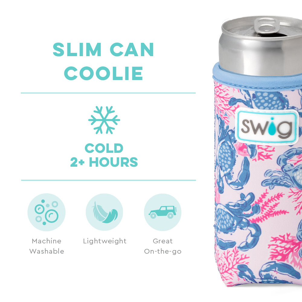 Get Crackin' Slim Can Coolie - Insulated Beverage Sleeve for 12oz Cans - Perfect for Beer, Soda & Energy Drinks - Great for Parties, BBQs & Outdoor Events