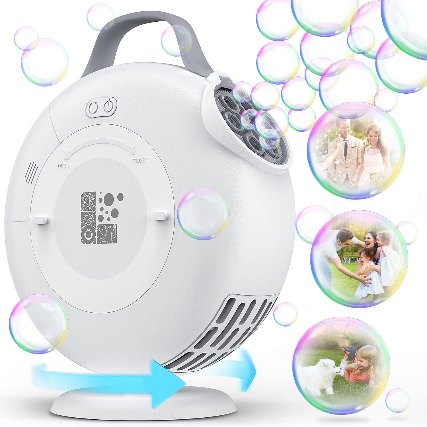 Bubble Party Custom Bundle - Fun Bubble Machine & Solution Kit for Kids, Birthday Parties, Weddings & Outdoor Events | Perfect for Backyard Celebrations & Family Gatherings