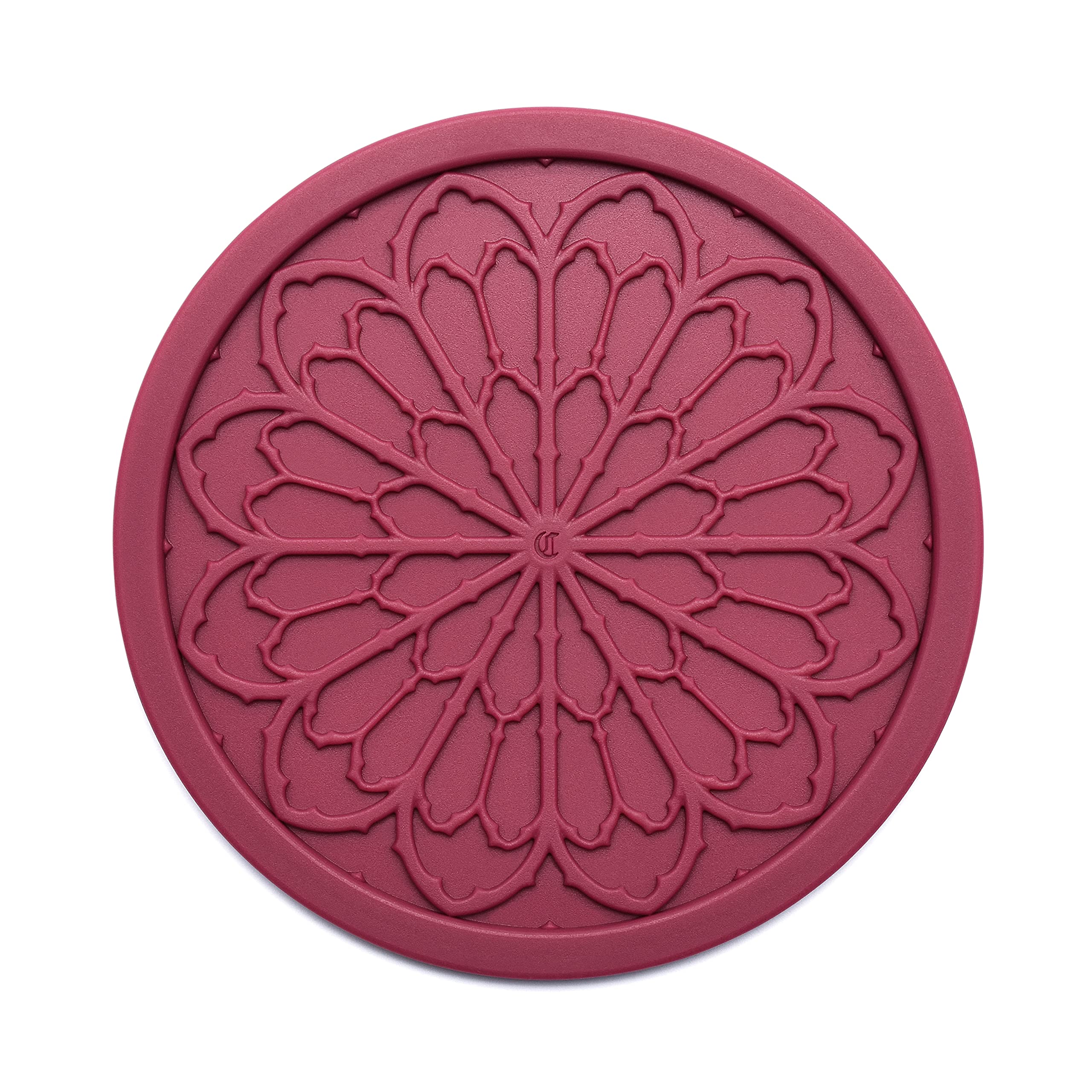 6-Pack Purple Silicone Drink Coasters - 4 Inch Non-Slip Cup Holders for Kitchen, Bar & Coffee Table - Aesthetic Room Decor & Goth Accessories by COASTERFIELD - Perfect for Parties, Home Decor & Protecting Furniture