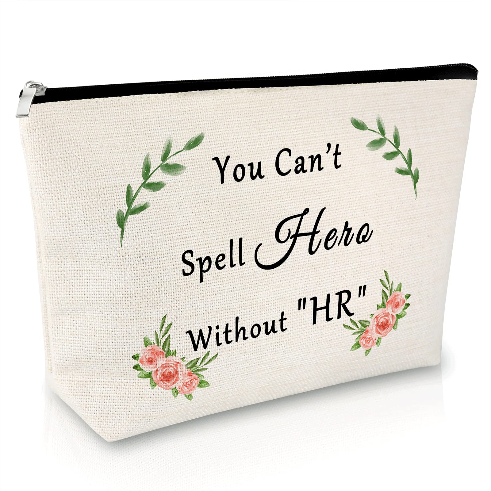 Funny HR Gift Makeup Bag for Women - Birthday, Thank You & Christmas Gift for Coworkers & HR Managers - Travel Cosmetic Pouch for Office, Business Trips & Daily Use