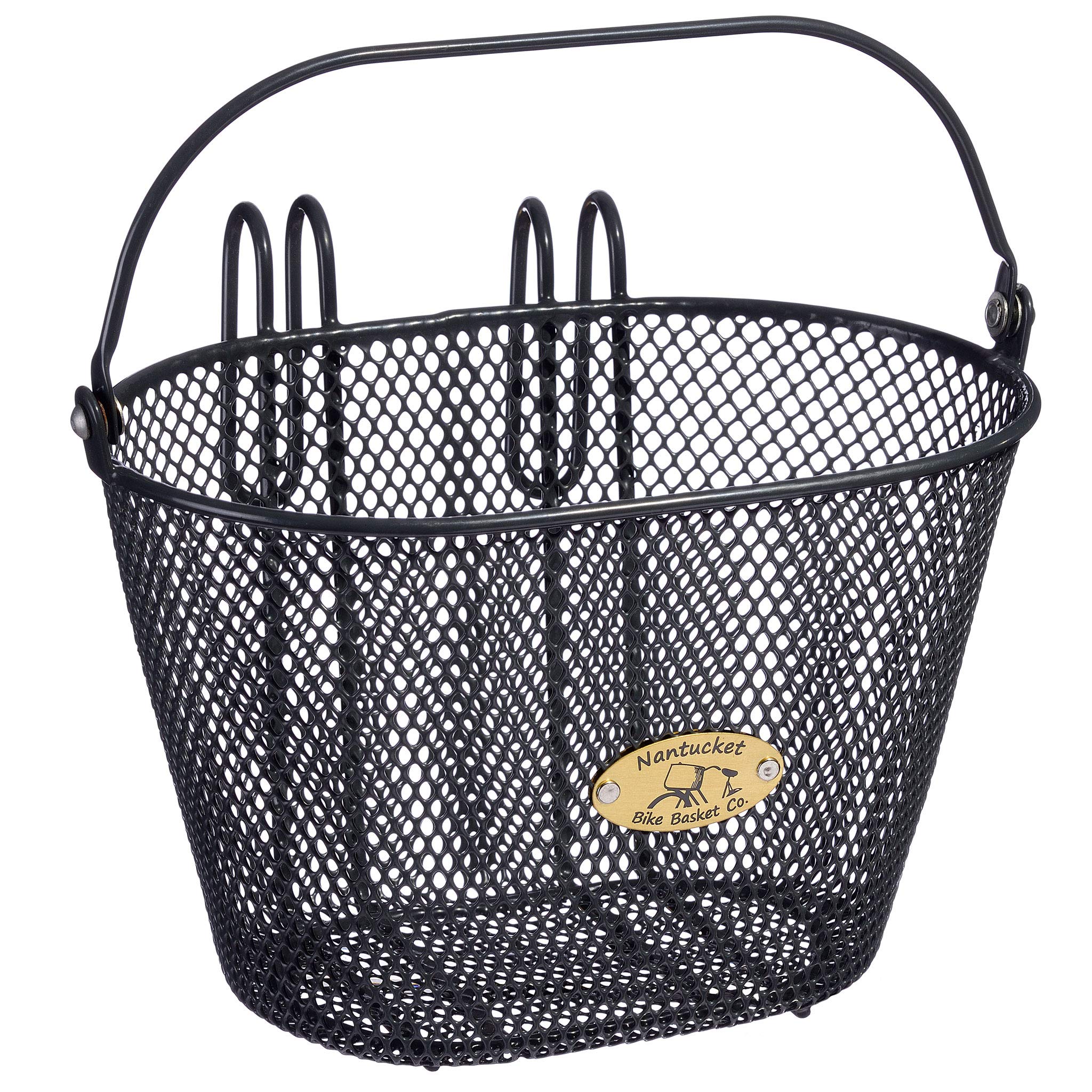 Nantucket Bicycle Basket Co. Kids' Surfside Wire Bike Basket - Perfect for Beach Cruisers, Commuting & School Rides