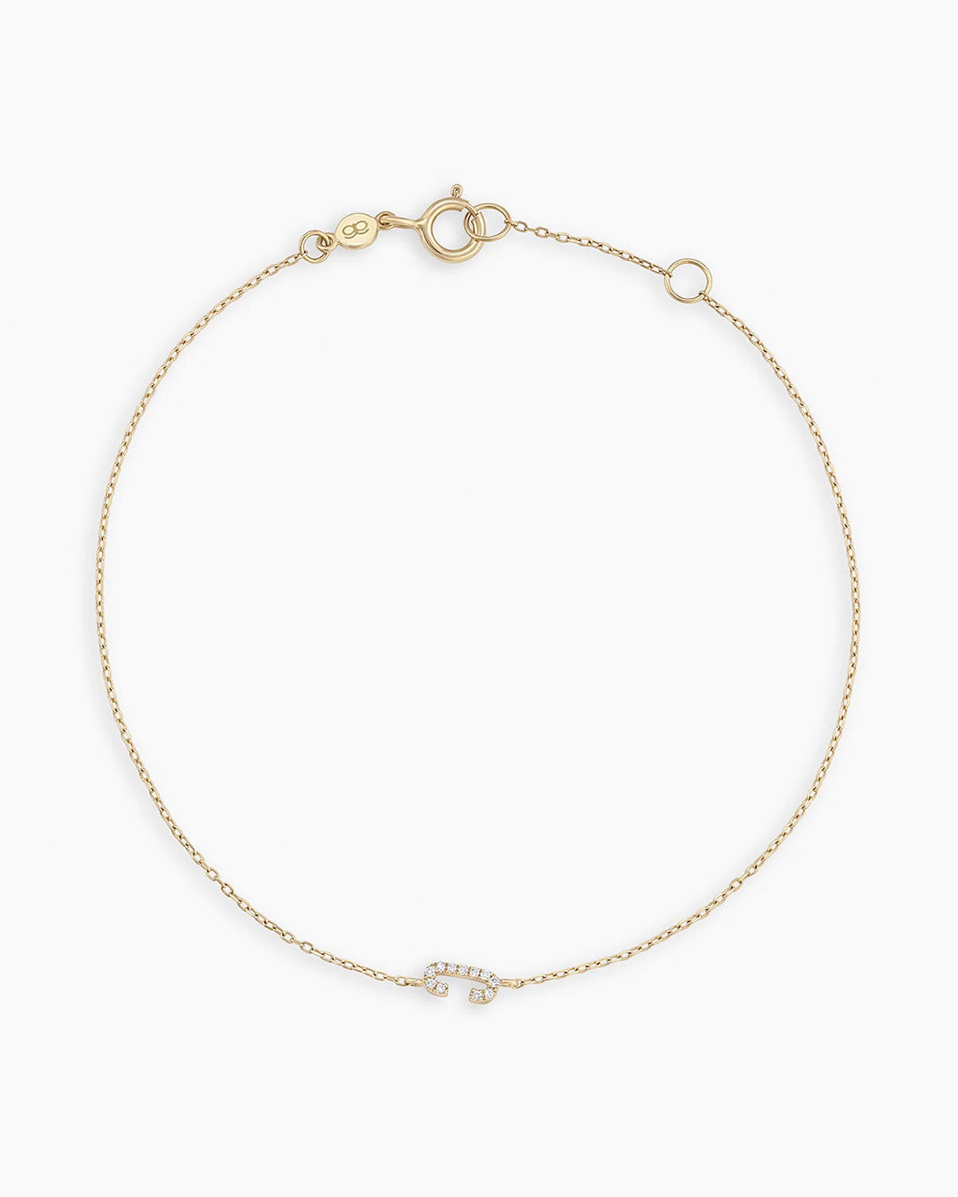 Diamond Pavé Alphabet Bracelet - Personalized Initial Letter Bracelet for Women, Sterling Silver or Gold Plated, Elegant Gift for Birthday, Anniversary, Valentine's Day | Perfect for Everyday Wear & Special Occasions
