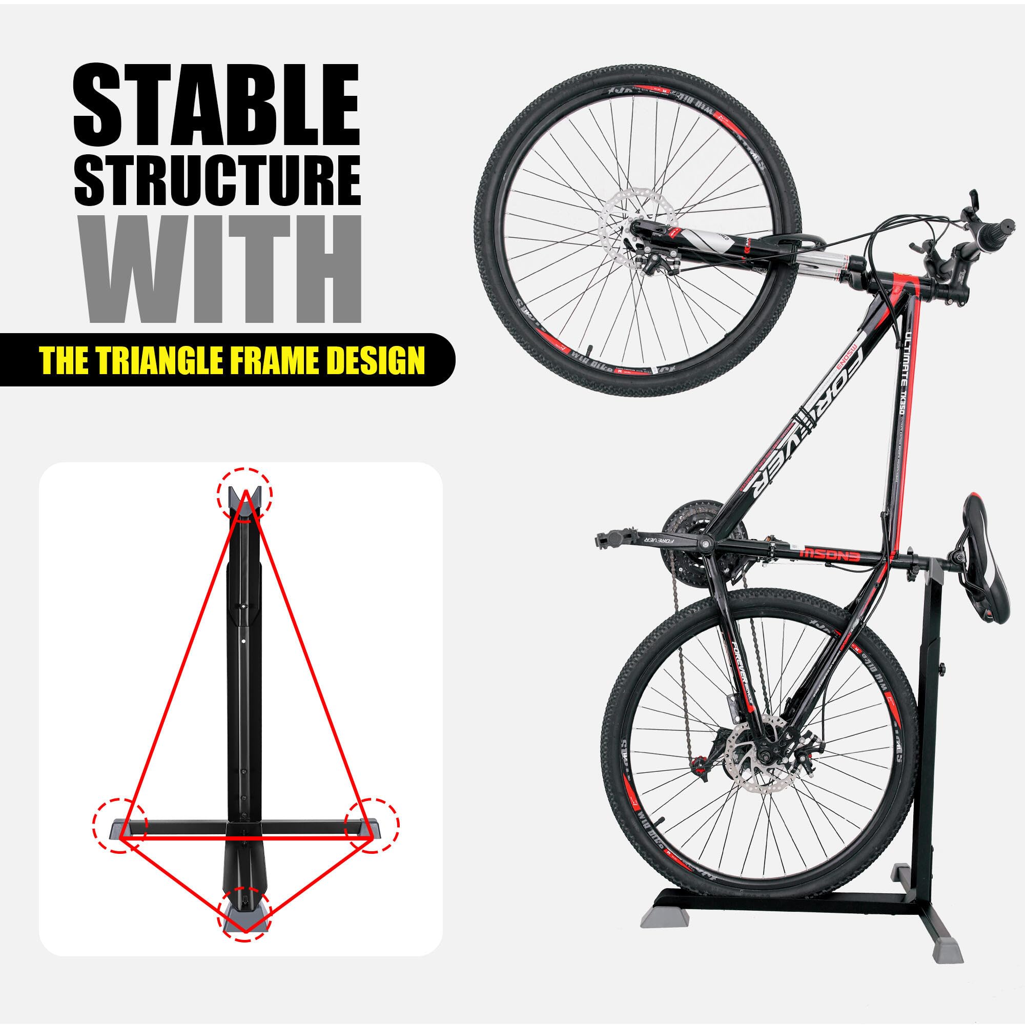 SortWise Bike Rack Garage - Heavy Duty Upright Bicycle Stand for 24