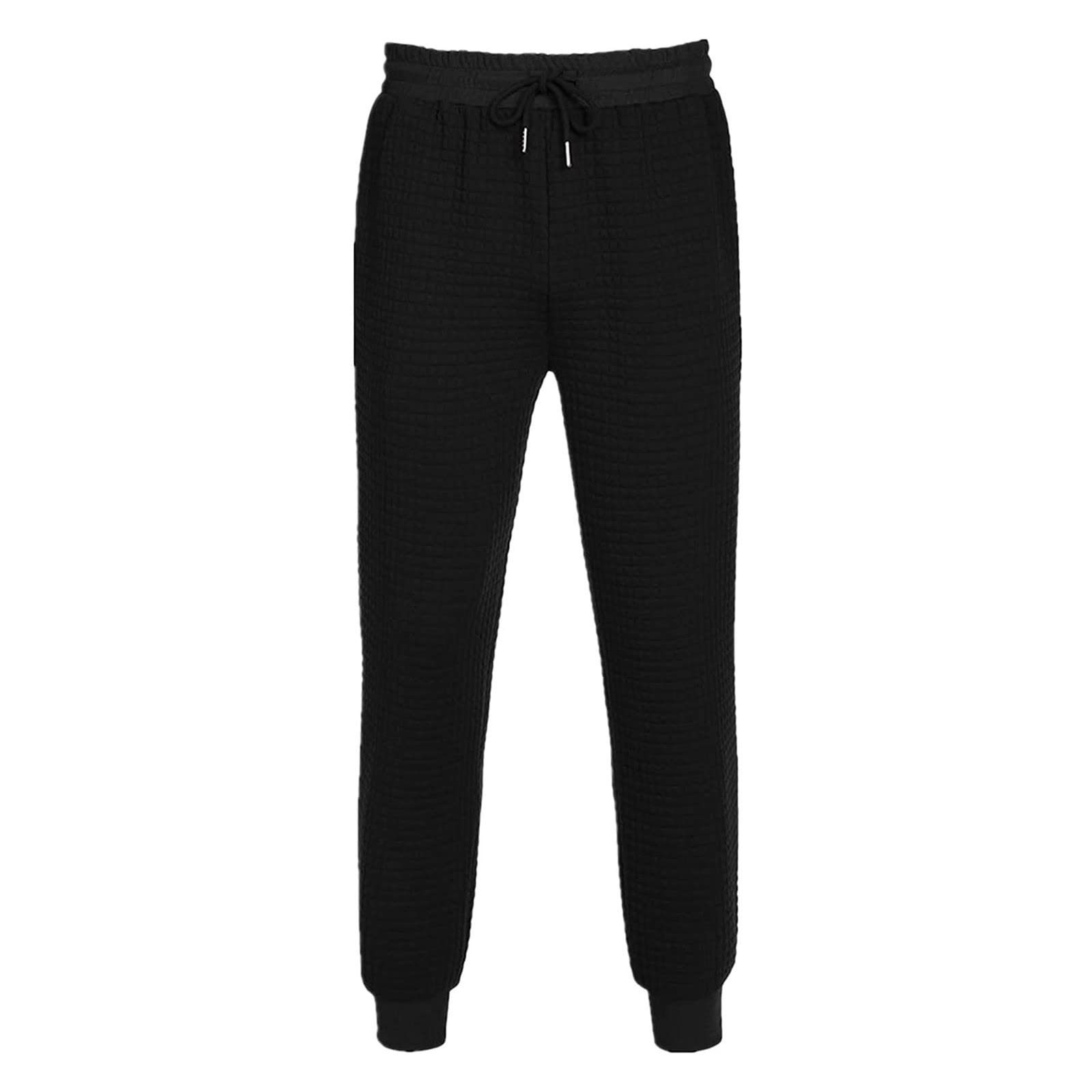 Men's Work Pants with Pockets - Warm Winter Construction Pants for Gym & Outdoor Work