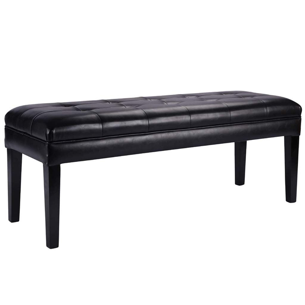 Solid Wood Storage Bench with Padded Seat - Shoe Bench, Bed End Stool & Bedroom Decor - Nordic Style Multi-Functional Furniture for Entryway, Living Room & Bedroom (Size: S)