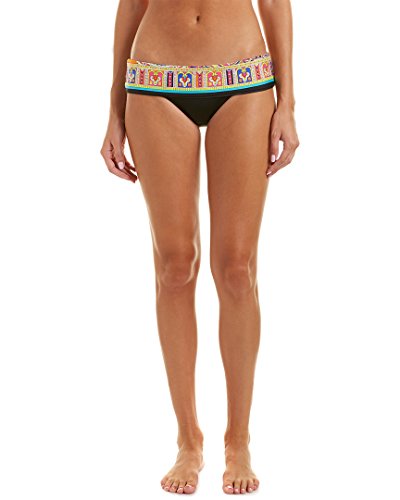 Trina Turk Women's Banded Hipster Bikini Bottom - High Waist Swimwear for Women, Comfortable & Stylish Beachwear for Pool, Vacation & Summer Activities