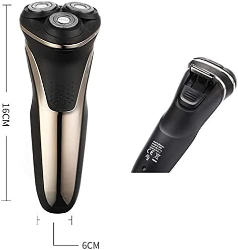 100% Waterproof Electric Shaver for Men - Wet & Dry Rotary Shaving Razor with Pop-up Trimmer | Powerful Motor, Low Noise | Perfect for Travel, Gym & Daily Grooming