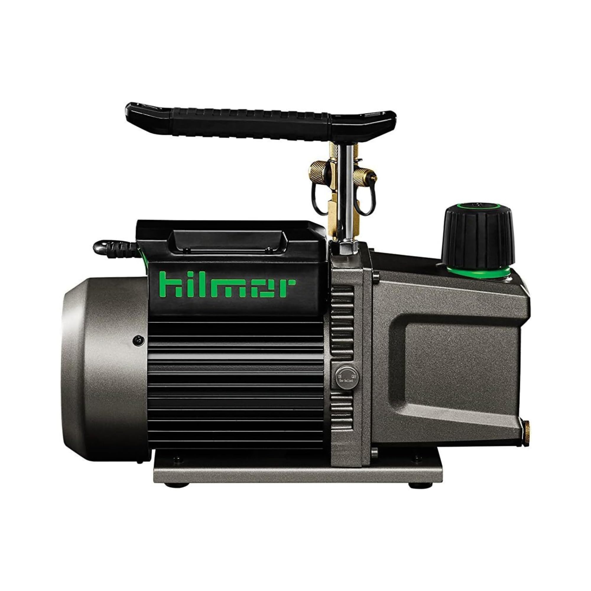 Hilmor 1948121 5 CFM HVAC Vacuum Pump - 120V, 1/2 HP, 11 oz Oil Capacity - Professional HVAC Tools & Equipment for AC Repair, Refrigeration, and Air Conditioning Systems