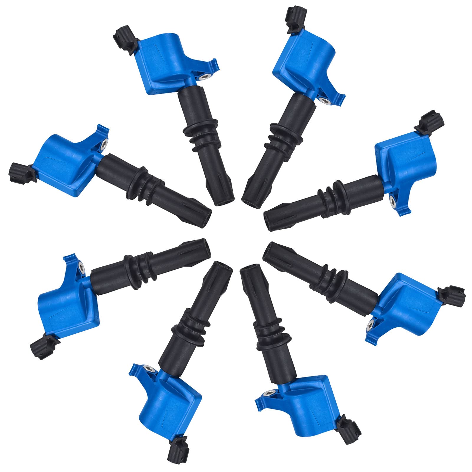 8-Pack Ignition Coil Replacement for Ford F-150 F-250 F-350, Lincoln Navigator, Mercury Mountaineer 2004-2008 - Compatible with 4.6L 5.4L 6.8L V8 Engines (FD508 C1541) - Perfect for Engine Performance & Tune-Up Kits