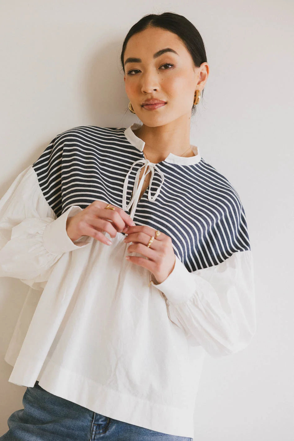 Anchor Striped Top for Women - Trendy & Comfortable Summer Blouse | Perfect for Beach Outings, Casual Wear & Office Outfits