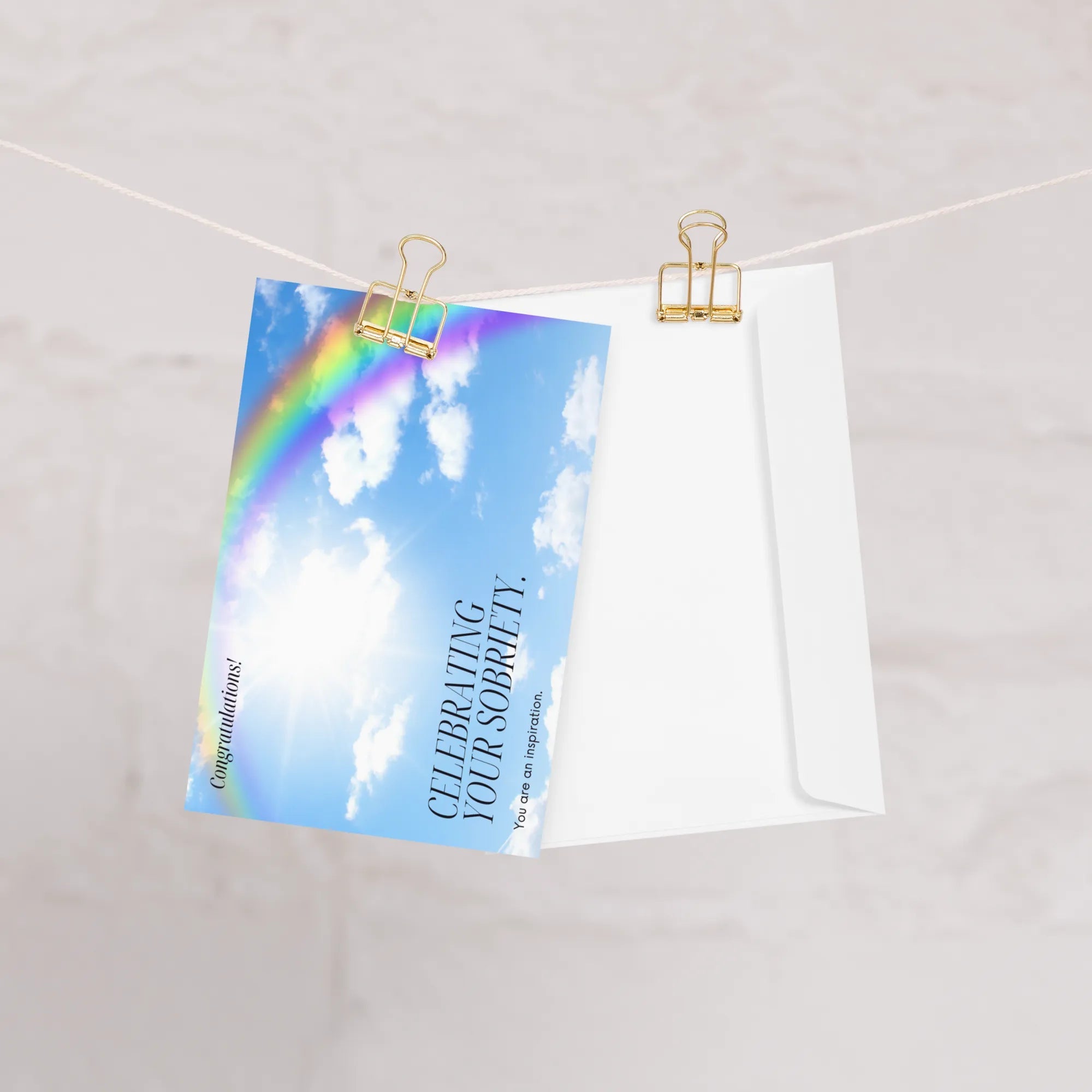 I Am So Proud Of You Sobriety Card - Inspirational Recovery Greeting Card for AA Meetings, 12-Step Programs & Celebrating Milestones - Perfect for Sober Anniversaries & Addiction Recovery Support
