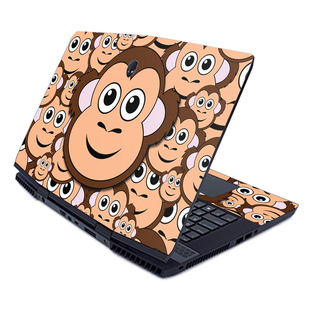 Alienware M17 (2019) Protective Vinyl Skin Wrap - Monkey Design | Durable Custom Decal Cover for Gaming Laptop | Easy to Apply & Remove | Made in USA | Perfect for Gamers & Tech Enthusiasts