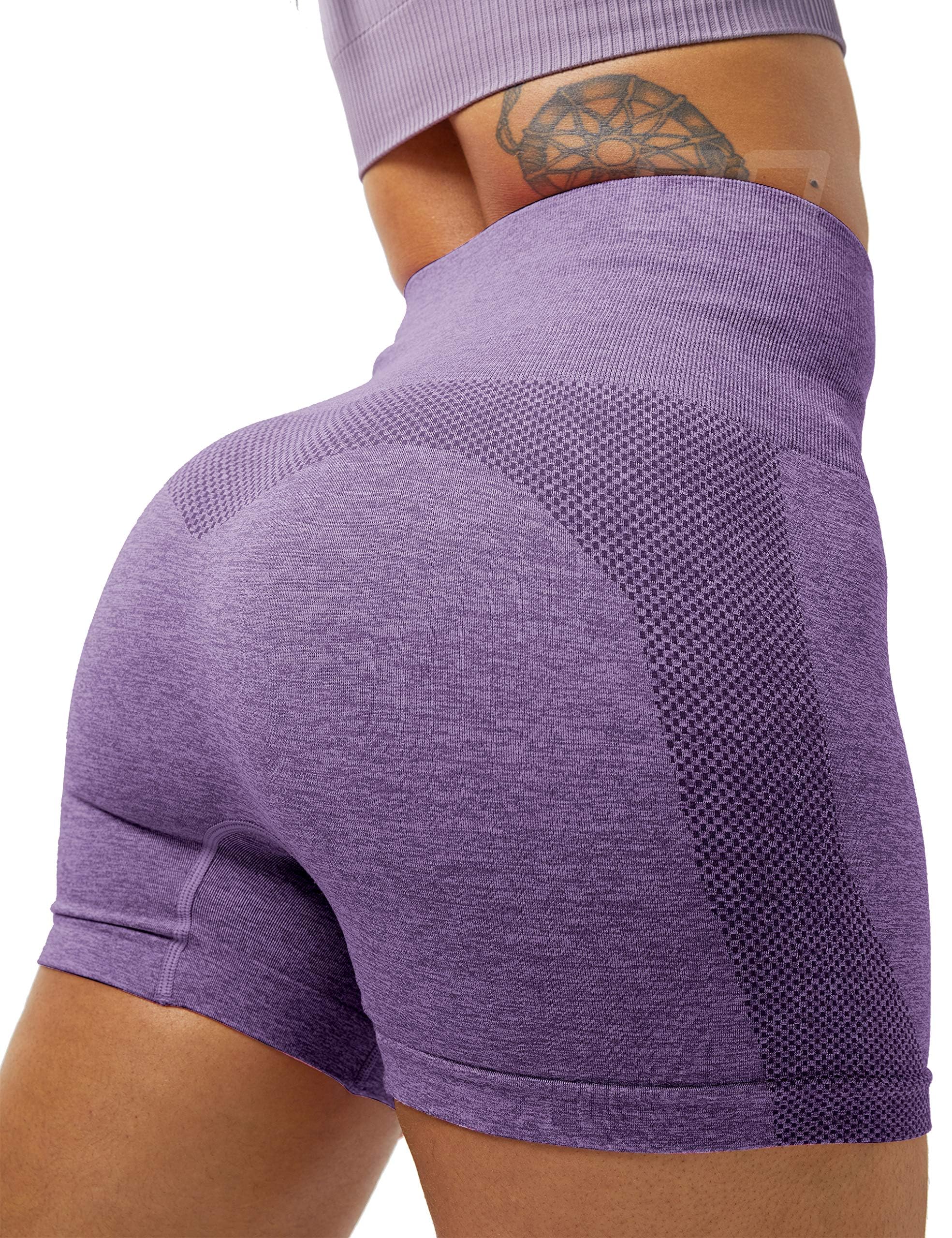 High Waist Seamless Yoga Shorts for Women - Tummy Control Compression Running Shorts with Push Up Design | Perfect for Yoga, Gym, Running & Workouts