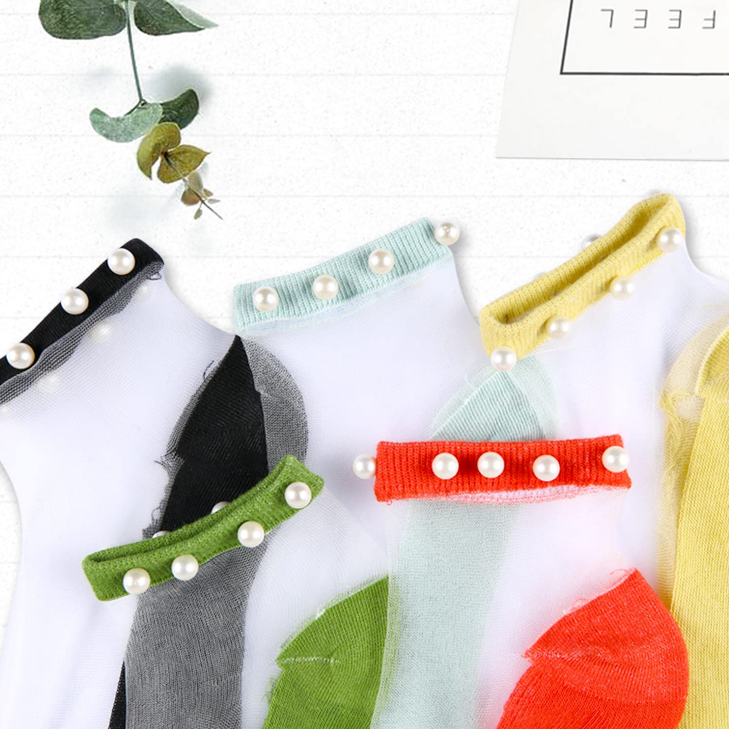 Benefeet Sheer Ankle Socks for Women - Thin Lace Nylon Summer Socks for Daily Wear