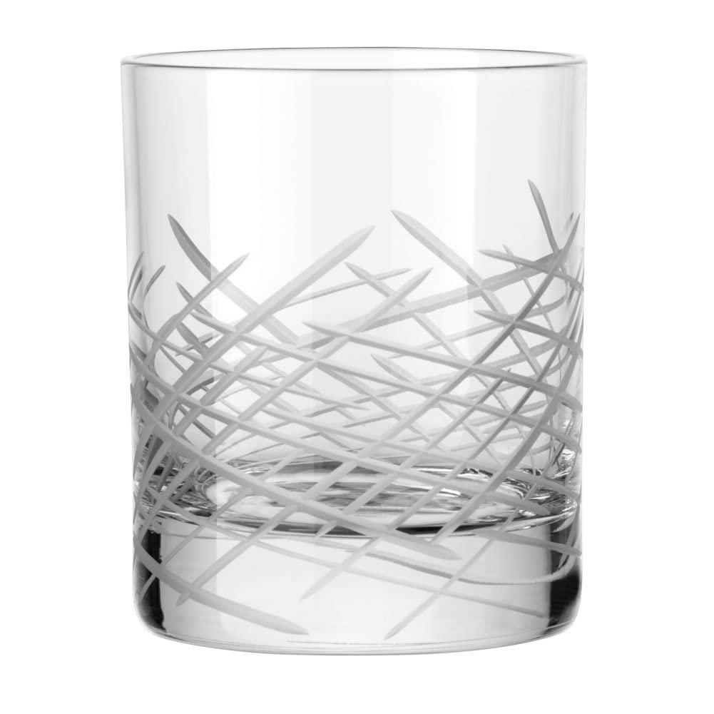 Libbey 9034/69477 Modernist Crosshatch 9 Ounce Rocks Glasses - Set of 24 for Cocktails, Whiskey, Bourbon & Home Bar Use