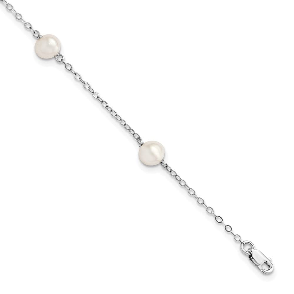 925 Sterling Silver Pearl Bracelet for Women - Elegant Water Pearl Jewelry for Everyday Wear & Special Occasions | Diamond2Deal