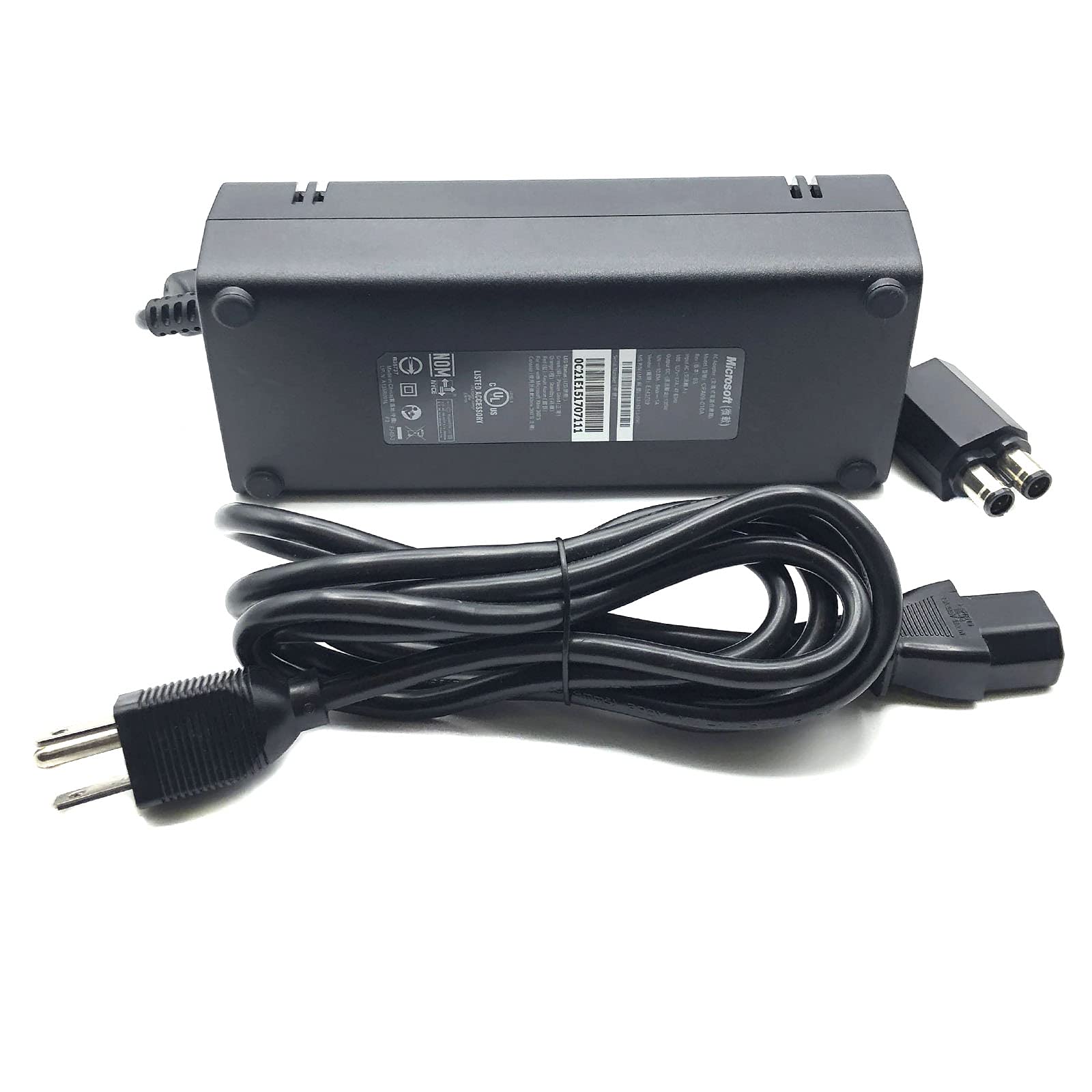Original Genuine Microsoft Xbox One AC Power Adapter Charger Cord - Replacement Power Supply Cable for Xbox One Console - Perfect for Gaming Setups & Home Entertainment Systems
