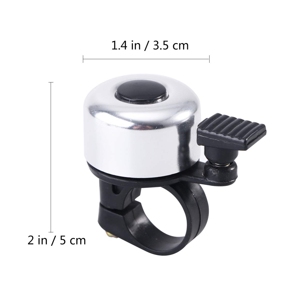 BESPORTBLE Aluminum Alloy Bike Bell - Loud MTB Mountain Bicycle Handlebar Horn Ring, Durable Cycling Accessories for Road & Commuter Bikes (Golden) - Perfect for Urban Commuting & Trail Riding Safety