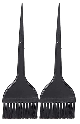 Professional Reusable Plastic Hair Dye Brush for Men & Women - Self Hair Coloring Kit (Pack of 2) | Perfect for At-Home Salon Treatments & DIY Hair Coloring