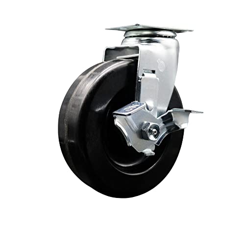 Swivel - Top Lock Brake - Black
