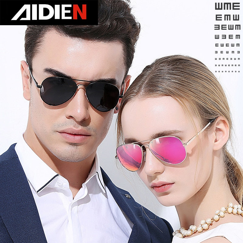Aidien Unisex Full Rim Alloy Oval Myopic Reading Glasses Sunglasses 6606 - Stylish Prescription Eyewear for Reading & Outdoor Use
