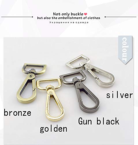 10Pcs 50mm Metal Buckles Lobster Clasps with Swivel Trigger Clips - Heavy Duty Snap Hooks for Sewing Crafts, Keychains, Belts & DIY Accessories - Perfect for Handmade Bags, Jewelry Making & Hardware Repair