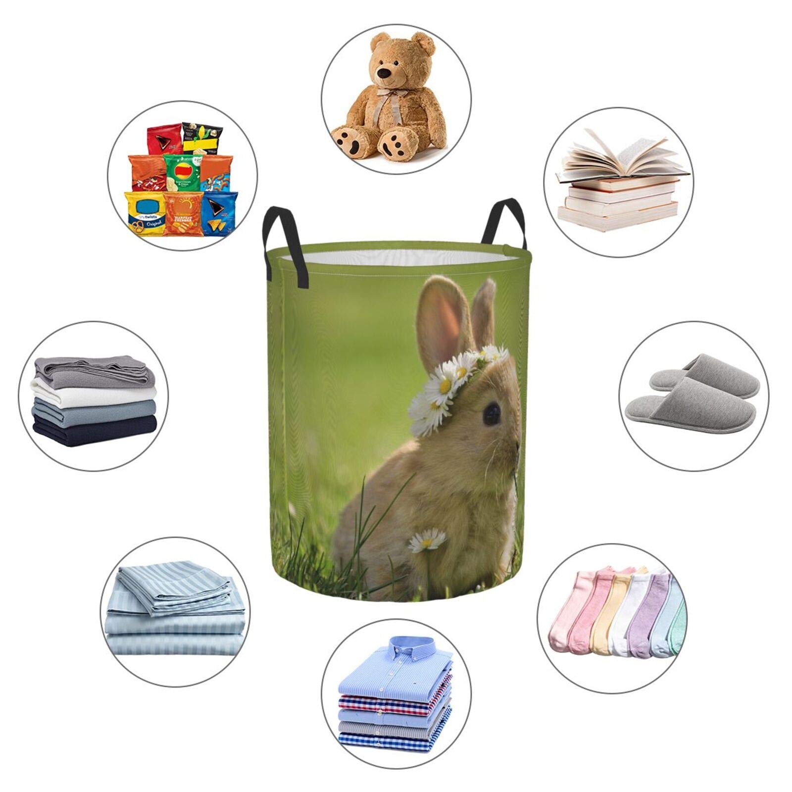 Foldable Waterproof Laundry Basket with Handles - Large Collapsible Fabric Hamper for Clothes, Toys & Storage | Perfect for Bathroom, Bedroom & Kids Room Organization