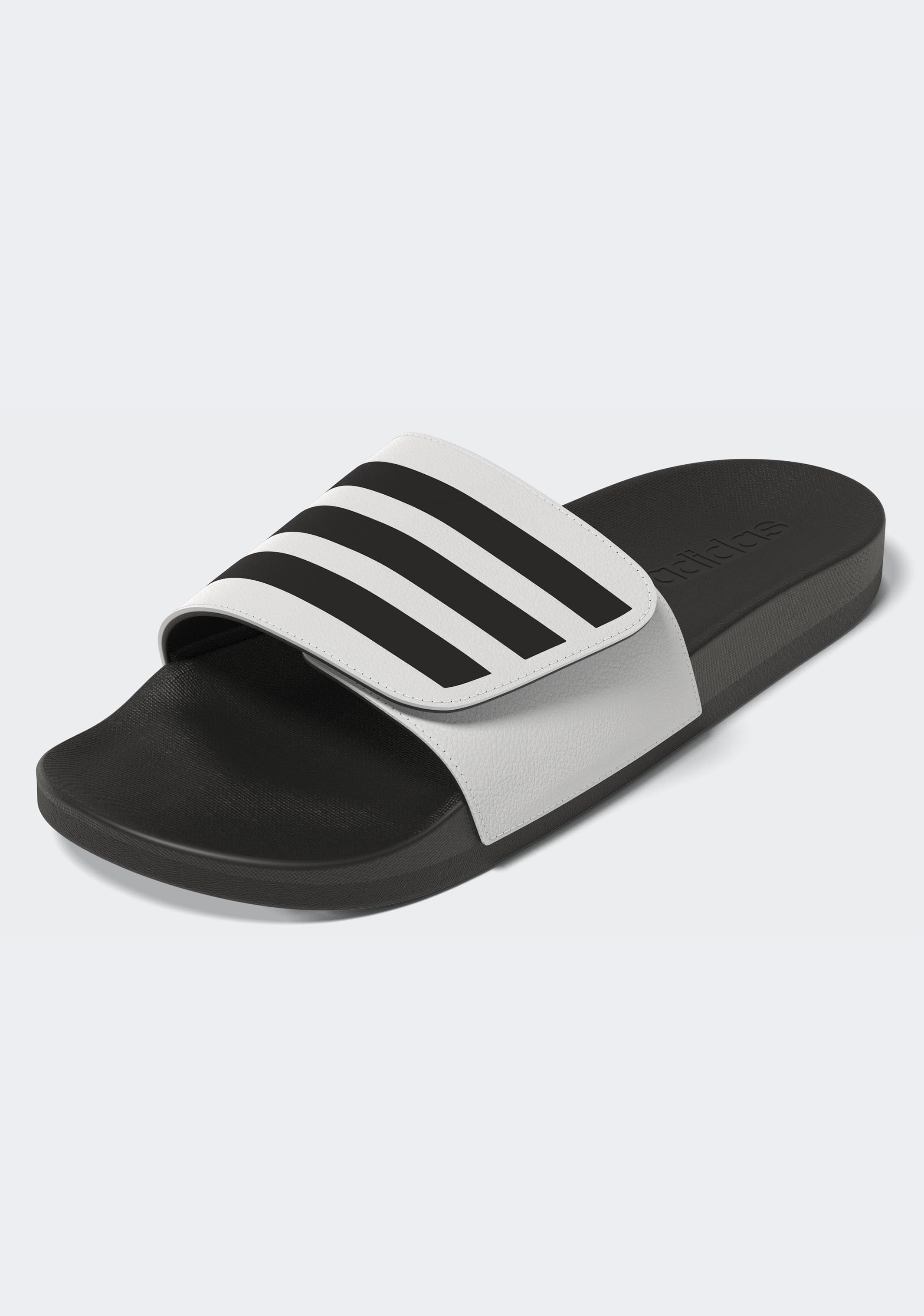 Adidas Men's Adilette Comfort Adjustable Slide Sandals - Lightweight & Supportive for Pool, Beach, Gym, and Home Use