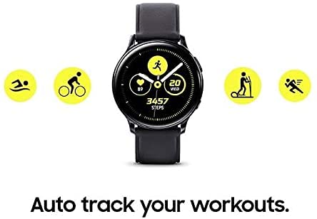 SAMSUNG Galaxy Watch Active 2 Smart Watch (44mm, GPS, Bluetooth, LTE Unlocked) - Advanced Health & Fitness Tracker with Long Battery Life, US Version, Aqua Black (Renewed) - Perfect for Workouts, Running, Swimming & Daily Activity Tracking