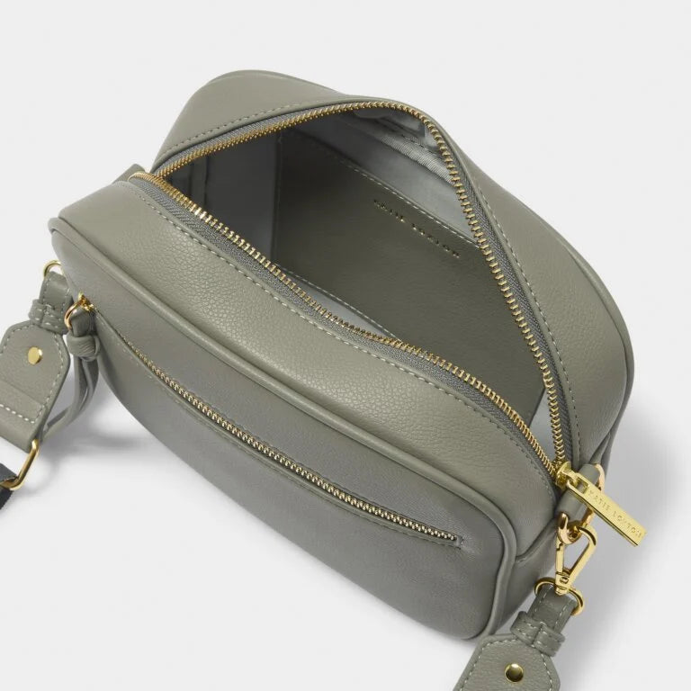 Katie Loxton Hallie Crossbody Bag in Graphite Green | Stylish Vegan Leather Purse for Women | Perfect for Work, Travel & Everyday Use