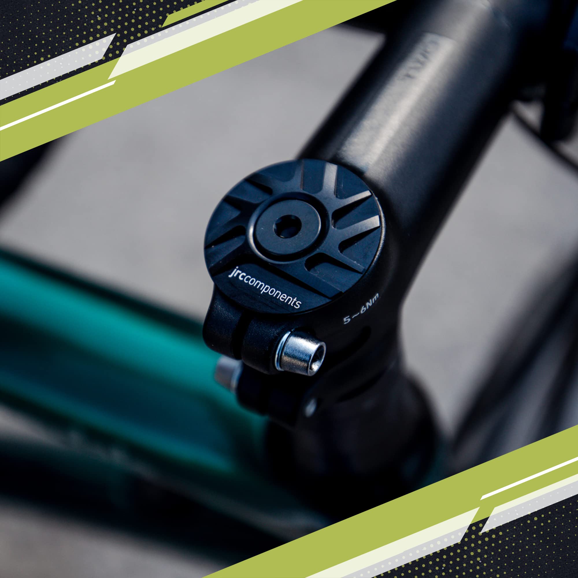 JRC Components Bike Headset Stem Top Cap - Lightweight 6061-T6 Aerospace Aluminum Top Cap & Bolt for 1-1/8