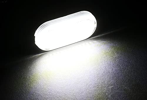 HYPERSPEED Front Side Marker Lights Turn Signal Lamp Assembly - 2PCS Compatible with Honda Civic Accord Fit Jazz CR-V Odyssey & Acura RSX - Smoke Lens White LED Replacement Car Accessories - Perfect for Night Driving and Vehicle Customization