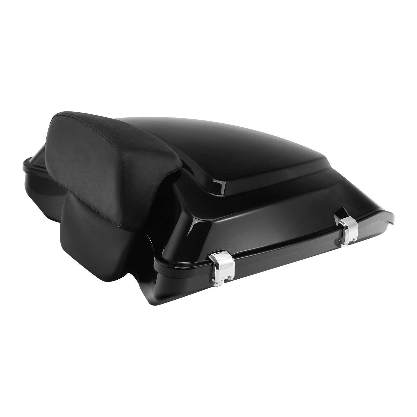 Green-L 5.5'' Razor Tour Pack Trunk with Backrest Pad for Harley Touring Road King Street Glide Electra Ultra 2014-2024 | Waterproof Motorcycle Luggage Storage for Long Rides & Road Trips