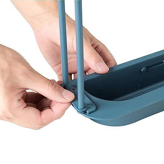 Expandable Plastic Sink Shelf - Telescopic Kitchen Drying Rack with Sponge Holder & Soap Drainer | Space-Saving Sink Organizer for Dishes, Utensils, Brushes | Perfect for Small Kitchens, Apartments, RVs