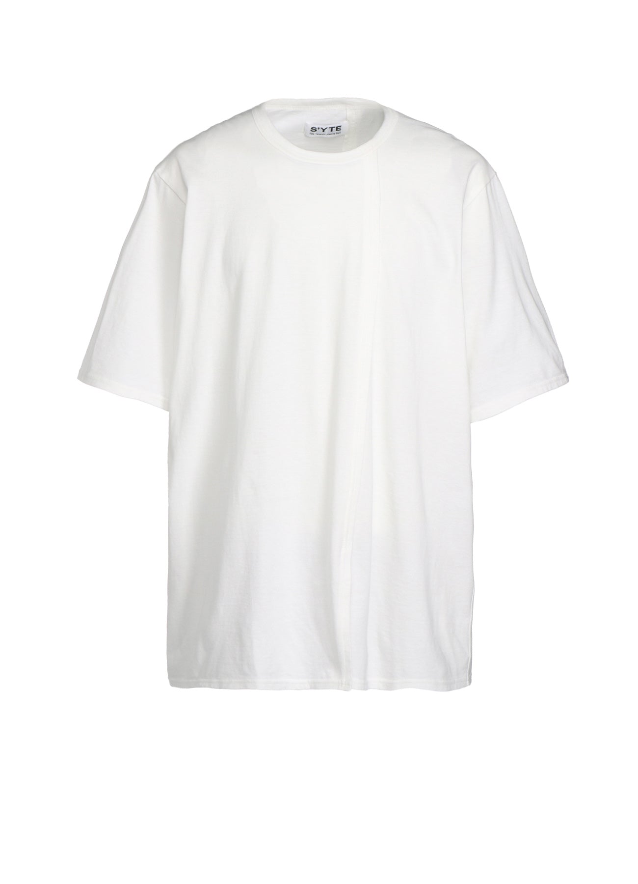 Premium Cotton Jersey Vertically Grafted T-Shirt with Side Hem Slits - Soft Breathable Tee for Casual Wear & Street Style Outfits