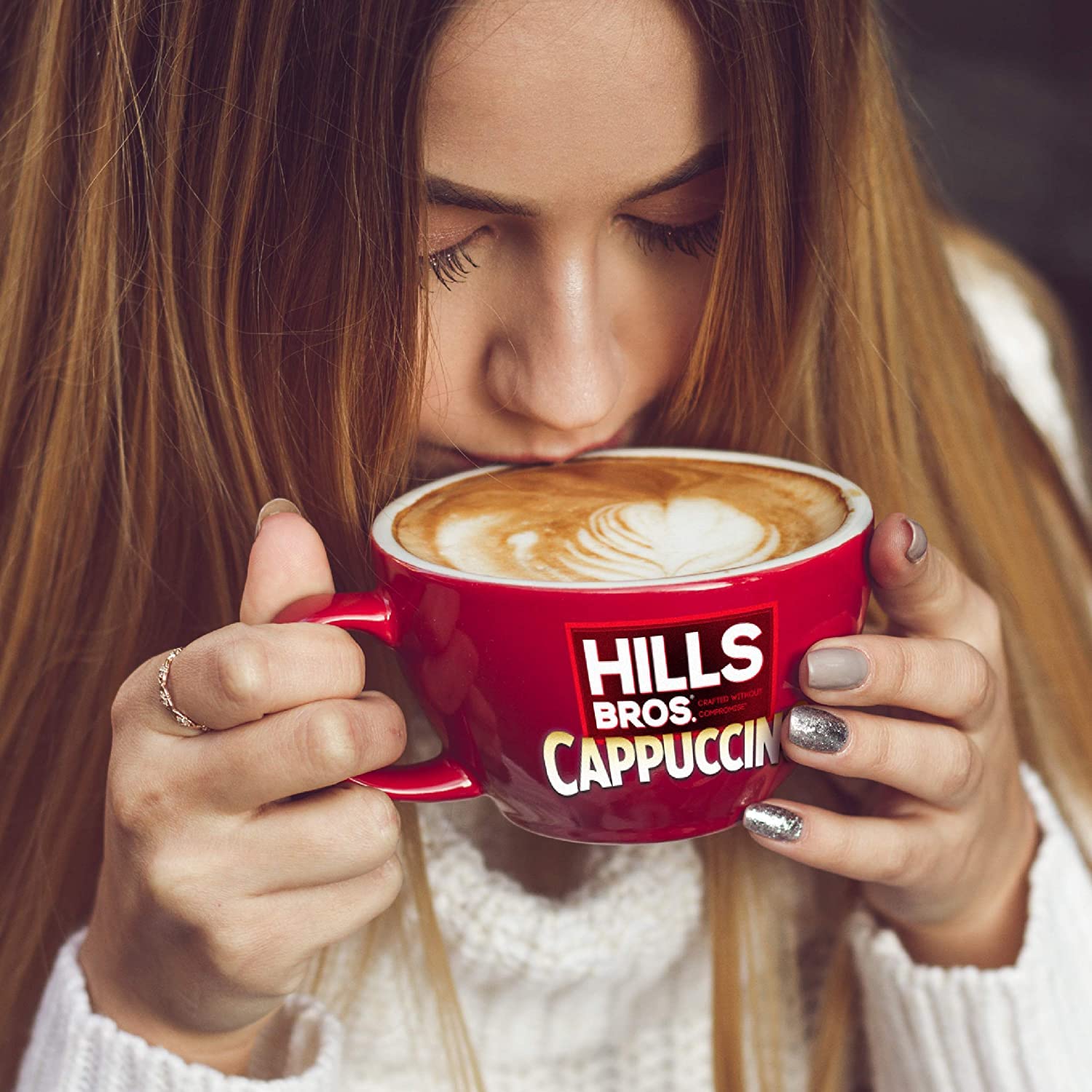 Hills Bros. Instant Cappuccino Mix Variety Pack - French Vanilla, English Toffee & Double Mocha (16 oz, 3 Pack) | Rich & Frothy Instant Coffee for Hot or Iced Drinks | Perfect for Office, Home & Travel | Just Add Water
