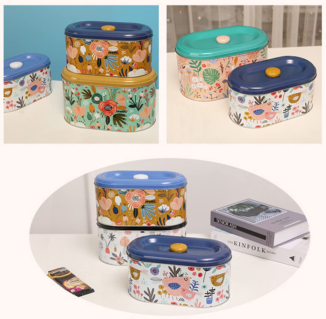 Stainless Steel Cookie Storage Tin with Airtight Lid - Food-Safe Snack Container for Biscuits, Chocolates & Toddler Snacks | Perfect for Kitchen Pantry Organization, Party Treats & Gift Giving