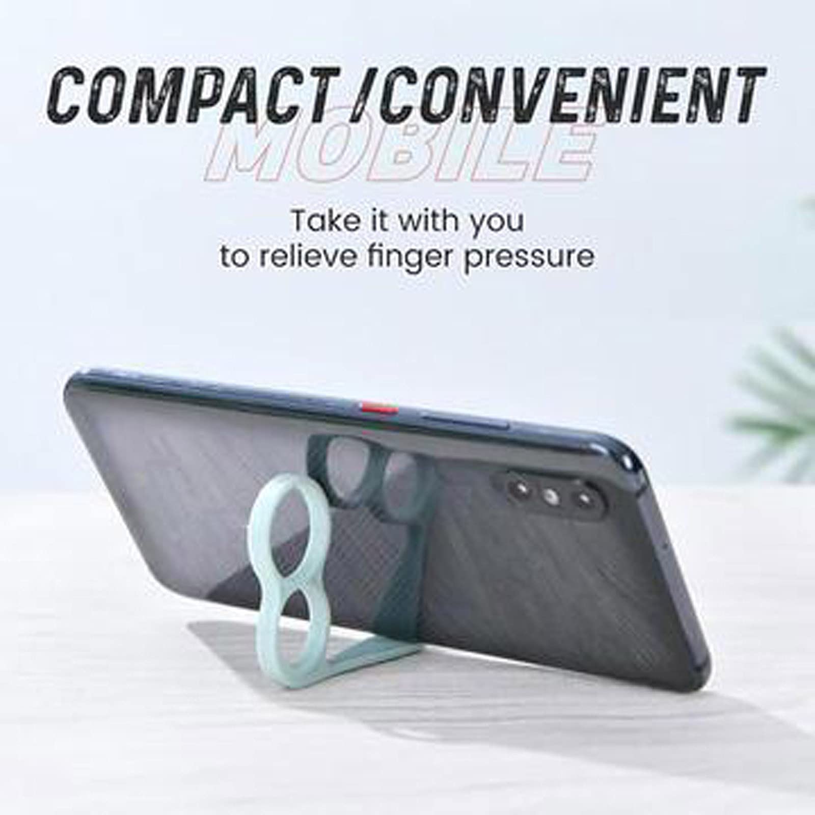 4-Pack Multi-Function Phone Ring Holder - 360° Rotating Finger Stand for All Smartphones, Perfect for Hands-Free Viewing, Gaming, and Video Calls (Black, 4Pcs) - Ideal for Office, Travel, and Daily Commute