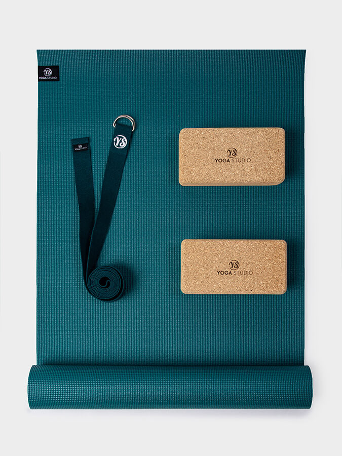 Eco-Friendly Cork Yoga Mat Set with Non-Slip Surface - Oeko-Tex Certified for Home & Studio Practice - Perfect for Beginners & Professionals