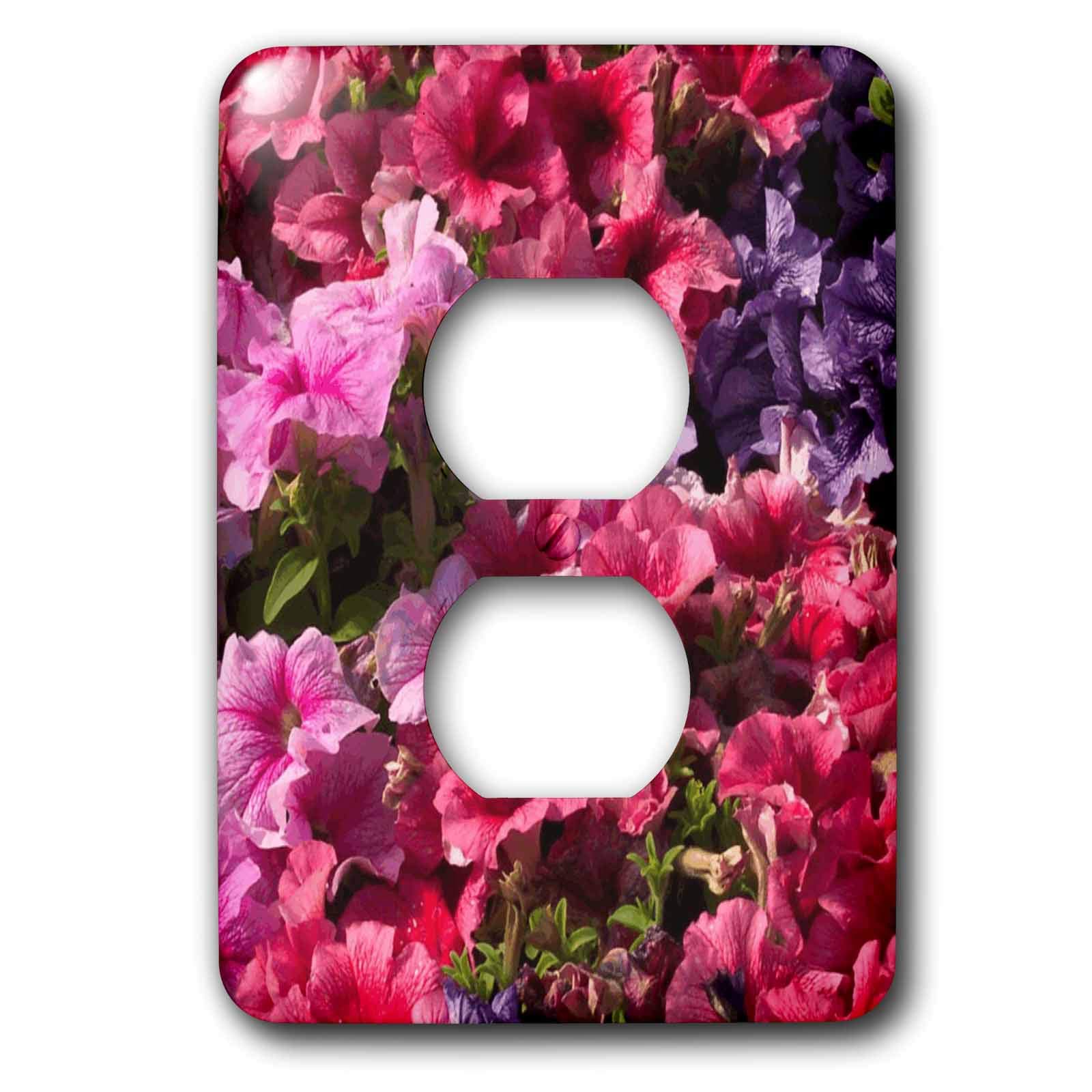 3D Rose LLC lsp_11196_6 Pink 2 Plug Outlet Cover - Decorative Wall Plate for Home & Office Decor